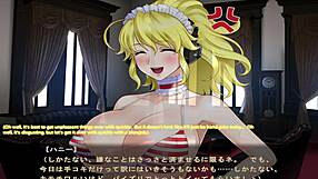 MAID-SAN TO BOIN GAME HONEY SCENE 2! English Hentai with Busty Cosplay Action