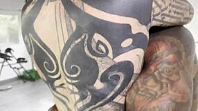 princesa tatuada sexy came to training session with damilvvs