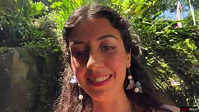 Crazy gay guy walks on public waterfall