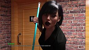 Why is Mark licking his ex-gf's pussy in the men's washroom?