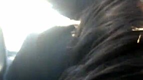 Lesbian bestfriend gives sloppy road head and swallows every drop