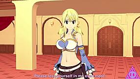 lucy natsu fairy tail hentai blowjob and cumshot