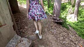 Intense Public Blowjob From Beauty In Dress, Cumshot On Ass