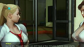 Chun-Li Iskolás Lány Óriás Farkat Kap 3D Anime Akcióban