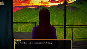 My new family features big tits milf brunette in anime hentai cartoon scene.