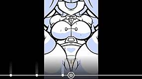 Watch Plucknix get fucked intensely by a huge cock in this hentai banging scene?