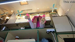 This Crazy Girl Flashes Her Ass at Work for Extra Cash