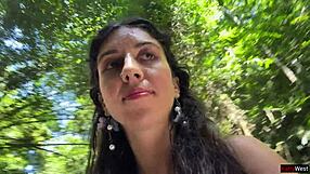 Crazy gay guy walks on public waterfall