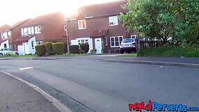 Two Lucky Nerds Get Sucked Off by Insatiable British Slut in Wild Threesome