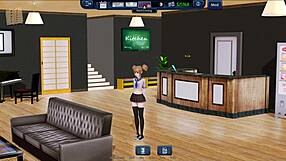 cute anime harem hotel 406 with big tits and curvy outfits