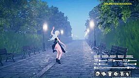 Cute anime girl dances innocently, then gets fucked in contrasting scenes.