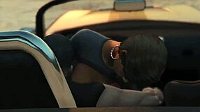 gta 5 franklin gets hooker in car