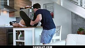 Suggestive Stepsister Enjoys One on One with Handsome Stepbrother