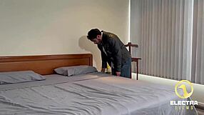 i saw two petite latinas chatting with stepfather.