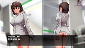 night walk to store naked, climaxing