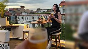 getting a blowjob in the restaurant? so risky and hot! 😏