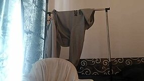 Massive male cock glistens with milk in amateur clip