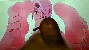 Anime Feet Cum Tribute
