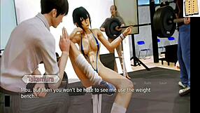 in the academy series, part 150 unfolds with game elements in anime hentai style