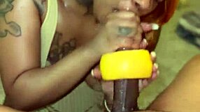 Grapefruit und Gooch, Mann, ich versaue es, aber liebe diesen Ebony POV-Blowjob