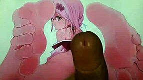 Anime Feet Cum Tribute