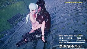 Cute anime girl dances innocently, then gets fucked in contrasting scenes.