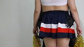 I Squirted So Much In Cheer Costume! Second Time Ever