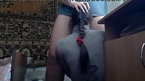 I Control Her Head for Faster Climax in Anime Lesbian Cunilingus Scene