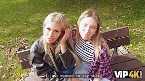 Zlata Shine, horúca blondína, podvádza svoju priateľku s mocným šéfom