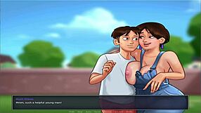 Summer Time Saga uncensored part 7 with busty anime action