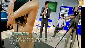 in the academy series, part 150 unfolds with game elements in anime hentai style