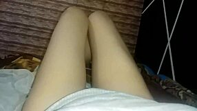 yo, in my bed, no underpants, check out my legs