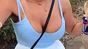 Fucking hard in the mountains with a curvy real couple showing raw outdoor passion. Their dirty talk heats up fast.