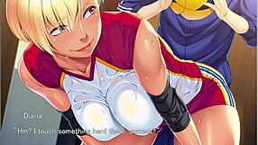 Anime game episode with wet elements