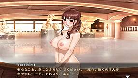 Maid-san to boin game hozuki scene 4 english