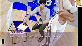 in the academy series, part 150 unfolds with game elements in anime hentai style