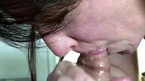 Wife Shows Blowjob Skills And Swallows Cum