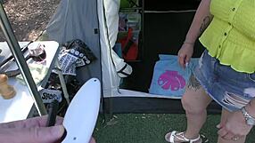 Trashy Kiwi Milf's Public Disgrace at Holiday Park