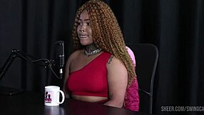 compilation of black duquesa and tifany rocha in sheer red swing