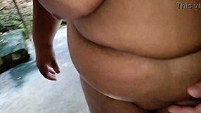 latina milf stepmom gets cum on huge tits in backyard?