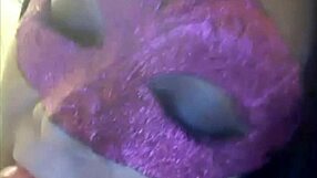 Bbw teases with blowjob on toy