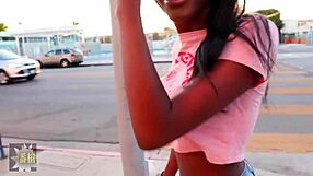 ashley gets creampie from black guy