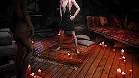 is this girl really getting fucked by a floating dildo? watch the solo toy action