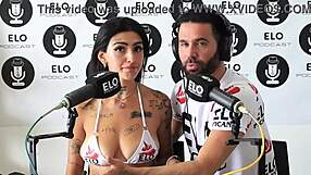 mica dellorto enters the spicy casting room with her tattoo