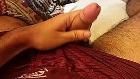 Skinny Brazilian Amateur Jerks Huge Monster Cock to Orgasm