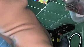 magrinha swallows cum from tattooed muscular guy in rio de janeiro abandoned house