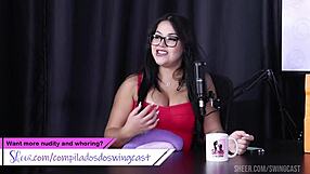 compilation of black duquesa and tifany rocha in sheer red swing