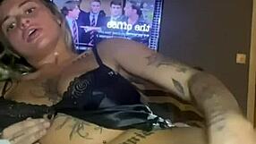 Damn, slutty goth with huge tits fingers herself after college! 🔥