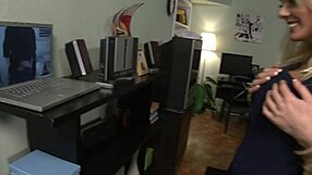 blonde mom stacey saran fucked by her boy in lingerie