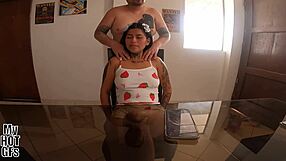 Latina babysitter needs a stress-relief massage with petite pov doggystyle action tonight